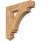Ekena Millwork Imperial Arts & Crafts Smooth Bracket, Western Red Cedar, 3 1/2"W x 20"D x 20"H BKT04X20X20IMP03SWR - alternate 1